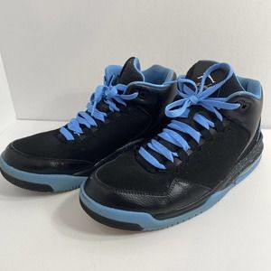 Nike Air Jordan Flight Origin 2 Men's Black/Blue Basketball Shoes Sz 9.5
